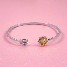Load image into Gallery viewer, Sunflower Stethoscope Cuff Bracelet