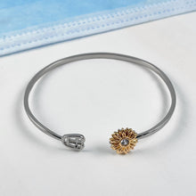 Load image into Gallery viewer, Sunflower Stethoscope Cuff Bracelet