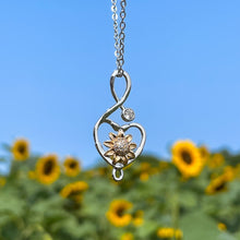 Load image into Gallery viewer, Sunflowers Forever Infinity Necklace
