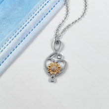 Load image into Gallery viewer, Sunflowers Forever Infinity Necklace