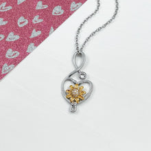 Load image into Gallery viewer, Sunflowers Forever Infinity Necklace