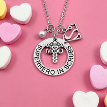 Load image into Gallery viewer, MD Superhero in Scrubs Necklace