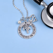 Load image into Gallery viewer, PA Superhero in Scrubs Necklace