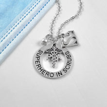 Load image into Gallery viewer, PA Superhero in Scrubs Necklace