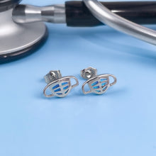 Load image into Gallery viewer, Opal Medical Mask Studs Earrings
