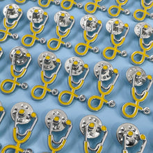 Load image into Gallery viewer, 25pc Yellow Stethoscope Pin Pack
