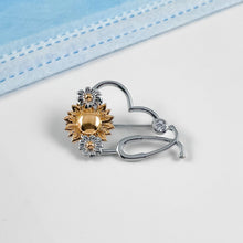 Load image into Gallery viewer, Adorable Sunflower Heart Pin
