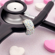 Load image into Gallery viewer, Holographic Bedazzled Stethoscope Charm

