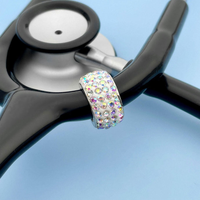 Holographic Bedazzled Stethoscope Charm