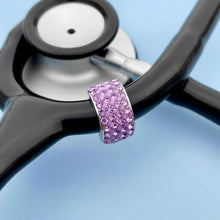 Load image into Gallery viewer, Purple Bedazzled Stethoscope Charm
