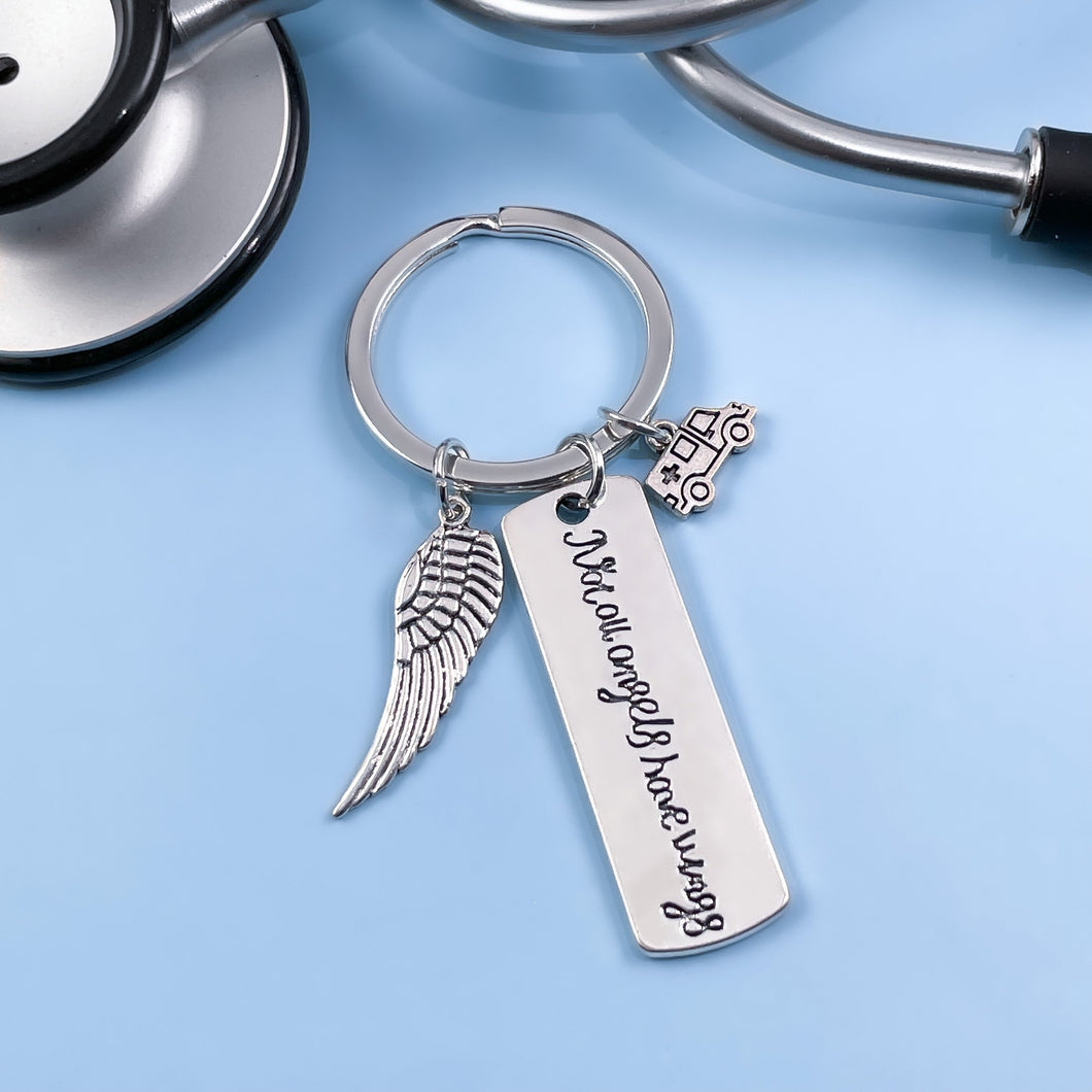 Not All Angels Have Wings Keychain