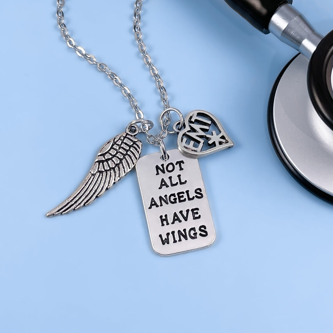 Not All Angels Have Wings Necklace