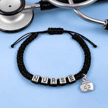Load image into Gallery viewer, Black Nurse Bracelet
