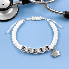 Load image into Gallery viewer, White Nurse Bracelet
