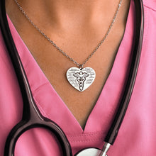 Load image into Gallery viewer, Nurse&#39;s Prayer Heart Necklace
