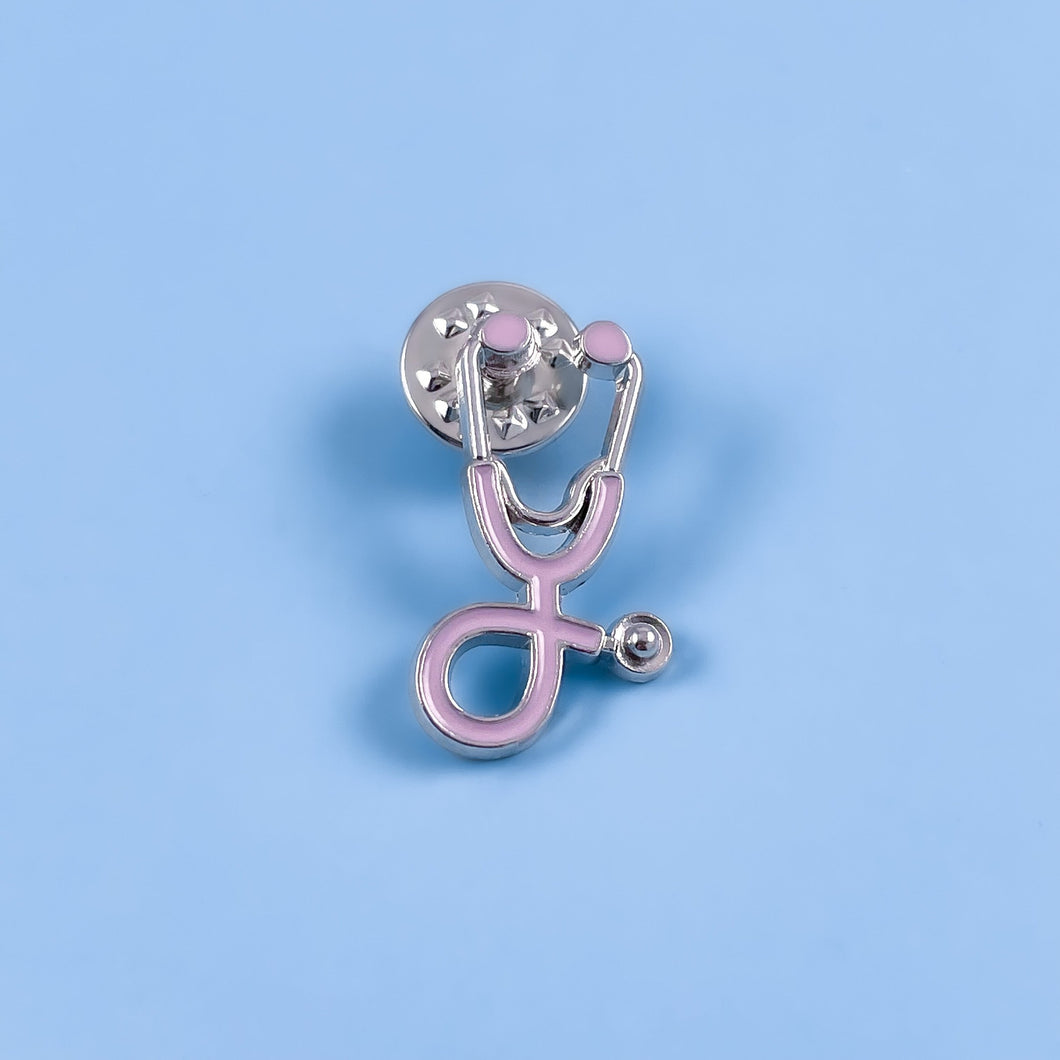 Lilac Stethoscope Pin