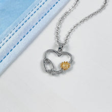 Load image into Gallery viewer, Sunflower Heart Necklace
