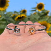 Load image into Gallery viewer, Sunflower Stethoscope Cuff Bracelet
