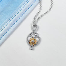 Load image into Gallery viewer, Sunflowers Forever Infinity Necklace
